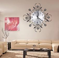 Acrylic Flower Wall Clock