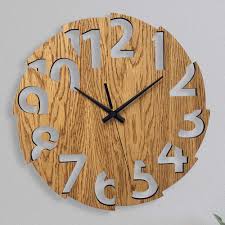 Wooden Half Num Clock