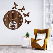 pecauce with Buttarfly Wall Clock
