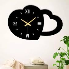 Heart Shape Wall Clock