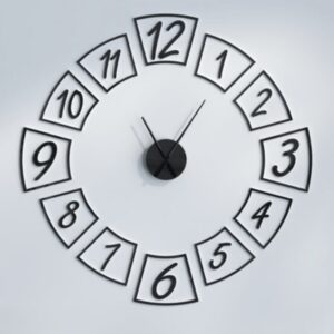 Square Number Wall Clock