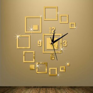 Square Wall Clock 3D Effect